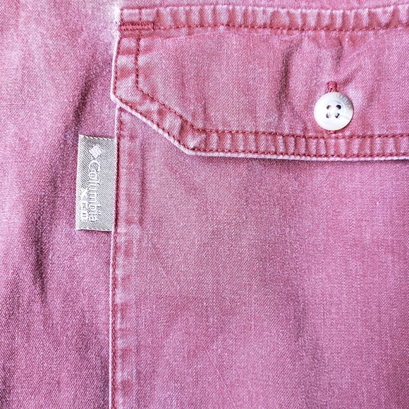 Columbia XCO Men's Sunwashed Maroon Cotton Casual - Picture 8 of 14